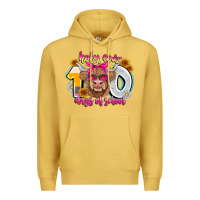 Antique Gold Holy Cow 100 Days Of School Premium Hoodie - CowhideDigitalArt