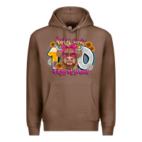 Chestnut Holy Cow 100 Days Of School Premium Hoodie - CowhideDigitalArt