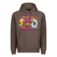 Coffee Holy Cow 100 Days Of School Premium Hoodie - CowhideDigitalArt