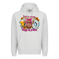 Dove Grey Holy Cow 100 Days Of School Premium Hoodie - CowhideDigitalArt