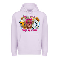 Lilac Holy Cow 100 Days Of School Premium Hoodie - CowhideDigitalArt