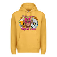Mustard Holy Cow 100 Days Of School Premium Hoodie - CowhideDigitalArt