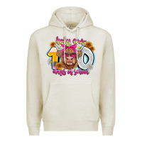 Oatmeal Heather Holy Cow 100 Days Of School Premium Hoodie - CowhideDigitalArt