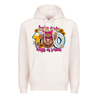 Pale Pink Holy Cow 100 Days Of School Premium Hoodie - CowhideDigitalArt