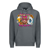 Rock Holy Cow 100 Days Of School Premium Hoodie - CowhideDigitalArt