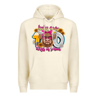 Sandshell Holy Cow 100 Days Of School Premium Hoodie - CowhideDigitalArt