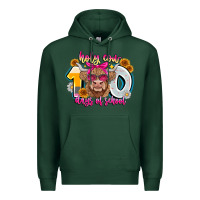 Sports Green Holy Cow 100 Days Of School Premium Hoodie - CowhideDigitalArt
