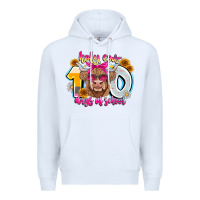 White Holy Cow 100 Days Of School Premium Hoodie - CowhideDigitalArt