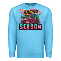Ocean Blue racing it's my favorite season sport car Premium Sweatshirt - AdoDesignShop