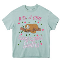 Arona Just A Girl Who Lowes Sloths Heavy Core Tee - Bettercallsaul