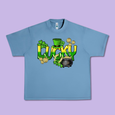 Lucky St. Patrick's Day Urban Heavy Tee Designed By Howdyjamesfarm