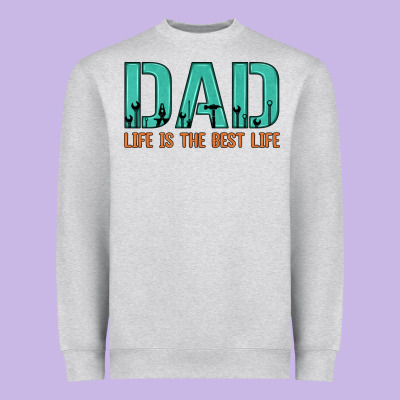 Dad Life Is The Best Life Heavyweight Sweatshirt Designed By Artiststas