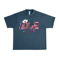 Midnight Navy valentines day nurse love Urban Heavy Tee - RanaPortraitStore