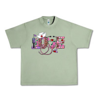 Oil Green valentines day nurse love Urban Heavy Tee - RanaPortraitStore