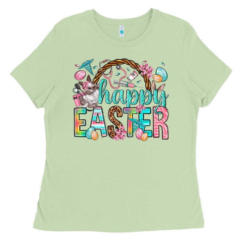 Happy Easter Nurse Easter Day Ladies Tee by HowdyJamesFarm | Teevron