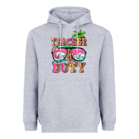 Heather Grey teacher off duty Heavyweight Hoodie - AdoDesignShop