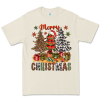 Bone Merry Christmas with western trees Premium Tee - NancyCooperArtShop