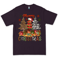 Plum Merry Christmas with western trees Premium Tee - NancyCooperArtShop