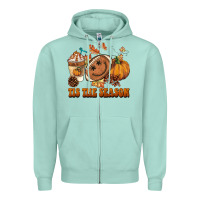 Tis The Season Football Zipper Hoodie | Teevron
