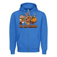 True Royal tis the season football Zipper Hoodie - BarkalooDesign