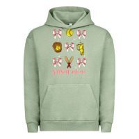 Pigment Oil Green softball coquette bow Urban Hoodie - JahusDesignShop