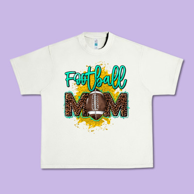 Football Mom Mother's Day Urban Heavy Tee Designed By Howdyjamesfarm
