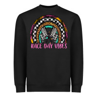 Black race day vibes rainbow Heavyweight Sweatshirt - Artiststas