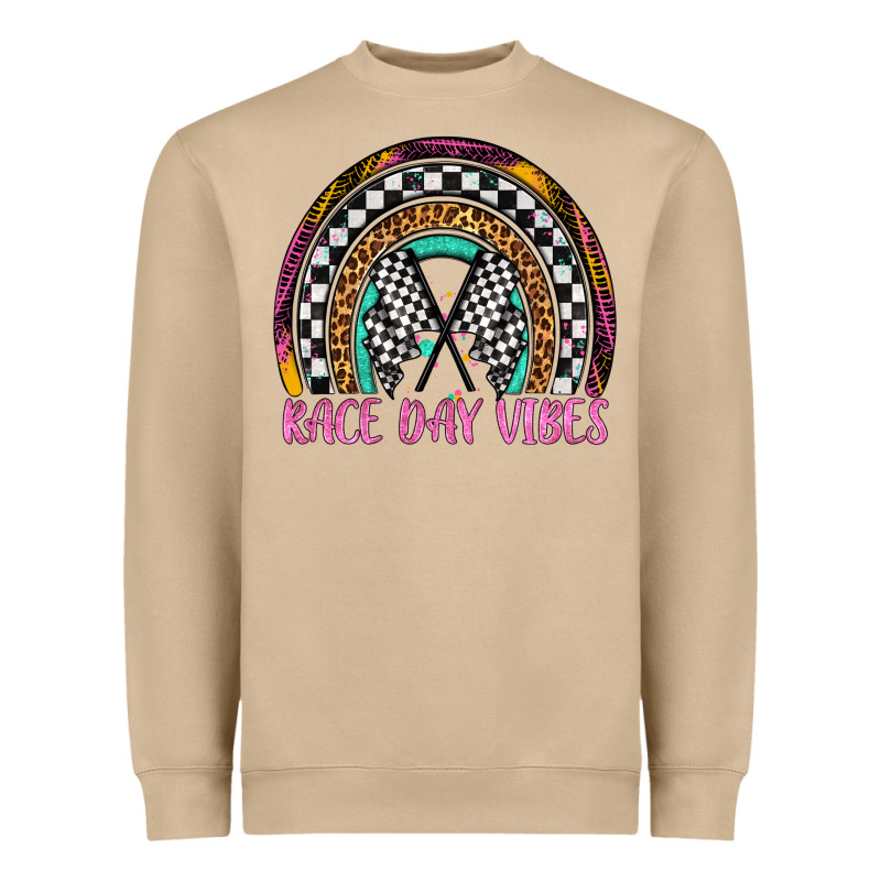 Race Day Vibes Rainbow Heavyweight Sweatshirt by Artiststas | Teevron