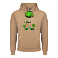 Vintage Coffee Custom name St. Patrick's leprechaun Vintage Hoodie - OliviaCreatesArt