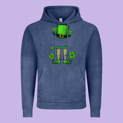Custom Name St. Patrick's Leprechaun Vintage Hoodie Designed By Oliviacreatesart