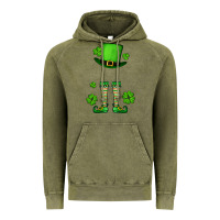 Vintage Olive Custom name St. Patrick's leprechaun Vintage Hoodie - OliviaCreatesArt