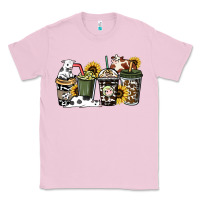 Bubblegum Pink Cowhide coffee cups Classic Tee - HowdyJamesFarm
