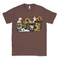Chestnut Cowhide coffee cups Classic Tee - HowdyJamesFarm