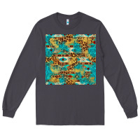 Smoke western aztec leopard glitter seamless pattern Long Sleeve Tee - FaDigitalArtStudio