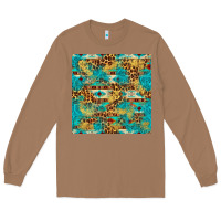 Toasted Coconut western aztec leopard glitter seamless pattern Long Sleeve Tee - FaDigitalArtStudio