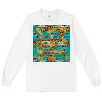 White western aztec leopard glitter seamless pattern Long Sleeve Tee - FaDigitalArtStudio