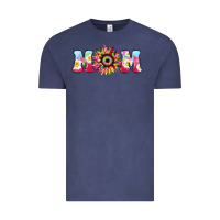 Vintage Denim Tie dye sunflower Mom Mother's Day Vintage Tee - HowdyJamesFarm