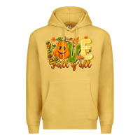 Antique Gold Love Fall Y'all Premium Hoodie - CowhideDigitalArt