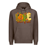 Coffee Love Fall Y'all Premium Hoodie - CowhideDigitalArt