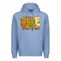 Colony Blue Love Fall Y'all Premium Hoodie - CowhideDigitalArt
