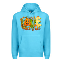 Ocean Blue Love Fall Y'all Premium Hoodie - CowhideDigitalArt