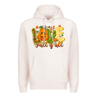 Pale Pink Love Fall Y'all Premium Hoodie - CowhideDigitalArt