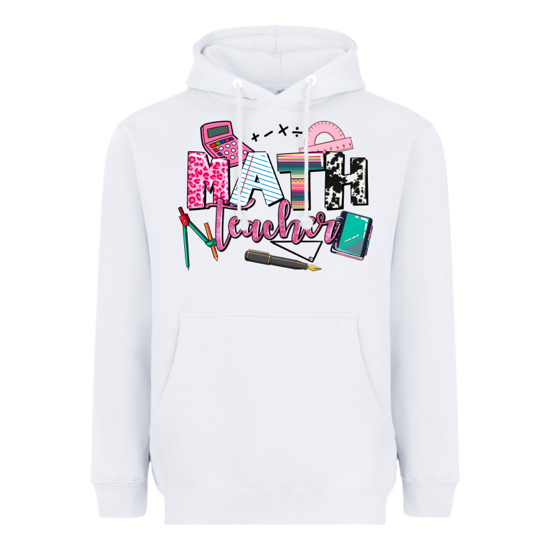 Math Teacher Heavyweight Hoodie by AdoDesignShop | Teevron