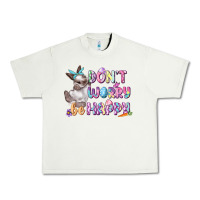 Pistachio Don't worry be happy Easter Urban Heavy Tee - CowGirlArtShop