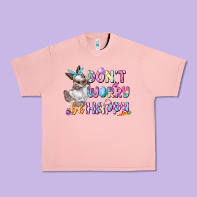 Don't Worry Be Happy Easter Urban Heavy Tee Designed By Cowgirlartshop