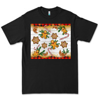 Black Christmas gingerbread cookies and candy cane Premium Tee - NancyCooperArtShop