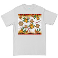 Dove Grey Christmas gingerbread cookies and candy cane Premium Tee - NancyCooperArtShop