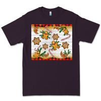 Plum Christmas gingerbread cookies and candy cane Premium Tee - NancyCooperArtShop