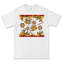 White Christmas gingerbread cookies and candy cane Premium Tee - NancyCooperArtShop