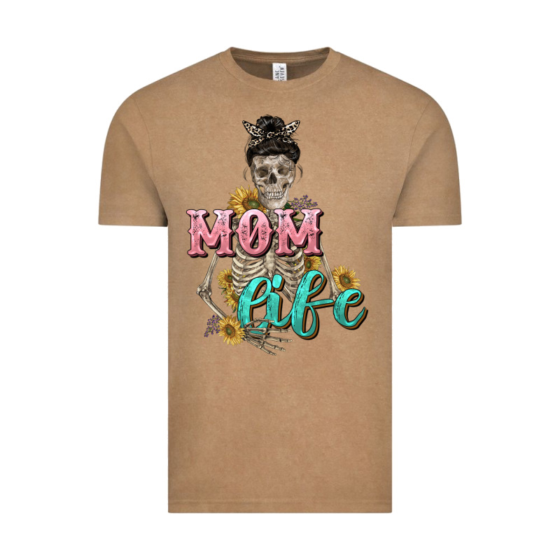 Mom Life With Skull Mother's Day Vintage Tee by CowGirlArtShop | Teevron